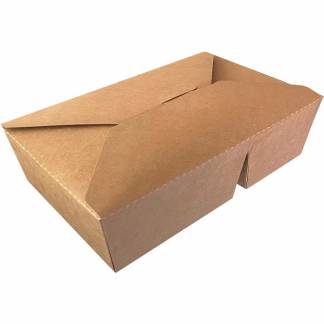 Catersource boks m/2 rum 510/920ml brun 50stk