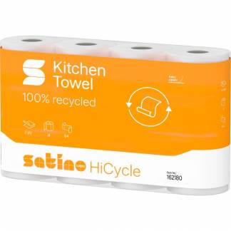 Satino HiCycle k&oslash;kkenrulle 2lag 22cmx14m hvid 32rl