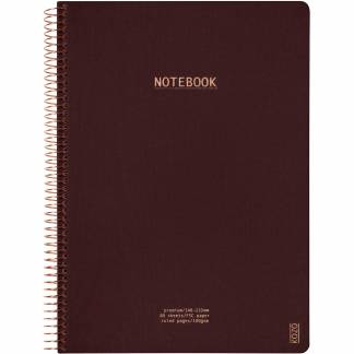 Kozo Premium notesbog 100g A6 linjeret kaffebrun 