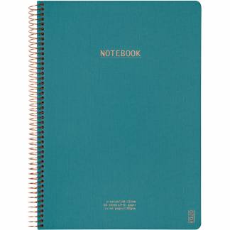 Kozo Premium notesbog 100g A4 linjeret bl&aring; 