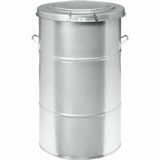 Kongamek affaldsspand 115l galvaniseret 