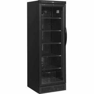 Tefcold CEV425 flaskek&oslash;leskab venstreh&aelig;ngt d&oslash;r 372L sort 