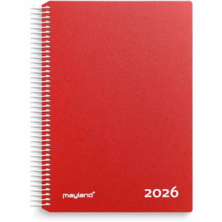 Mayland 2026 26218010 timekalender 24,2x18,5cm rød 