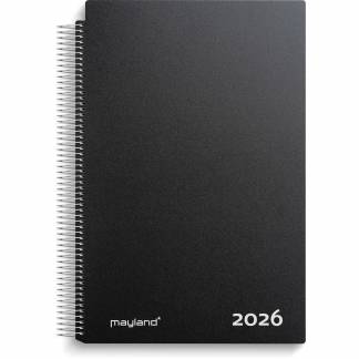 Mayland 2026 26220000 aftalekalender A4 31,8x23,5cm sort 