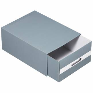 Esselte Multibox Standard arkivæske med 140 mm skuffehøjde i farven lys grå/mørk grå 