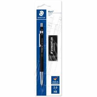 Staedtler Mars 780 stiftblyant m/viskel&aelig;der HB stift 