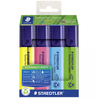 Staedtler Textsurfer Classic tekstmarker 1-5mm 4 farver 