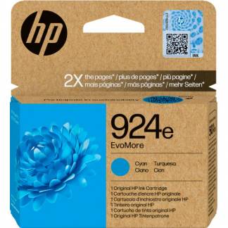 HP 924e bl&aelig;kpatron cyan 800ark