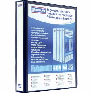 Donau vinduesringbind 4RD 30/63mm A4 sort 