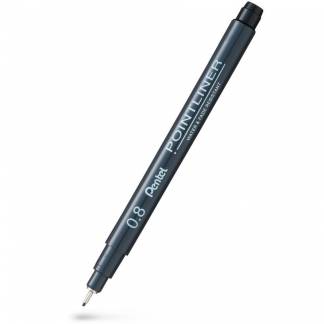 Pentel S20P fineliner 0,8mm sort 