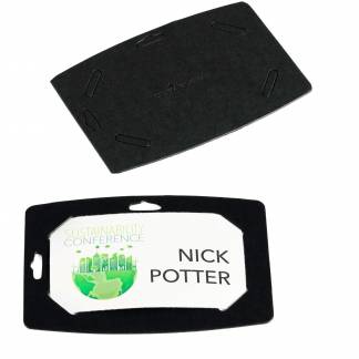 Durable navneskilt 54x90mm sort 