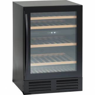 Scandomestic vink&oslash;leskab 2 zoner 164L sort 