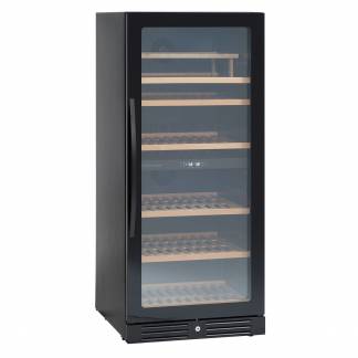 Scandomestic vink&oslash;leskab 345L sort 