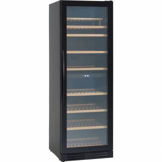 Scandomestic vink&oslash;leskab 2 zoner 461L tr&aelig;/sort 