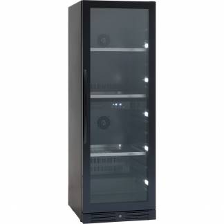 Scandomestic vink&oslash;leskab 2 zoner 461L metal/sort 