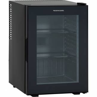 Scancool minibar med glasfront 34L sort 