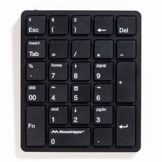 Mousetrapper NumPad tastatur tr&aring;dl&oslash;s sort