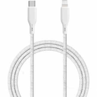 &Euml;ssentials Lightning/USB-C kabel 1,2m hvid