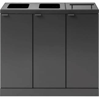 Bica Basic 887 affaldsstation 3x45L antracit