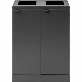 Bica Basic 871 affaldsstation 2x45L antracit