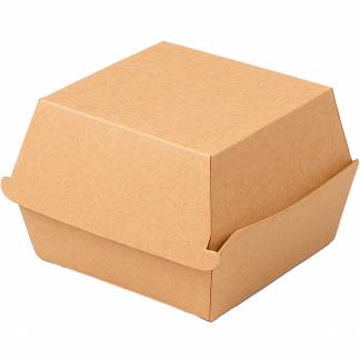 Burgerboks 115x105x80mm brun 75stk
