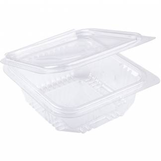 Plastboks med l&aring;g 250ml klar 600stk