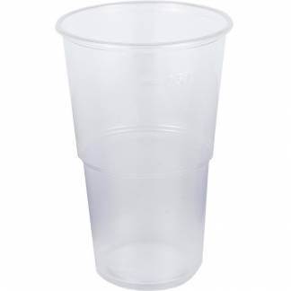 Plastglas Ø95x144mm 50cl klar 50stk 