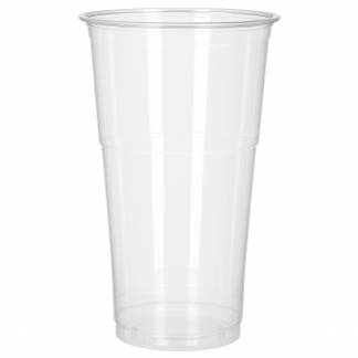 Plastglas &Oslash;95x107mm 30cl klar 50stk 