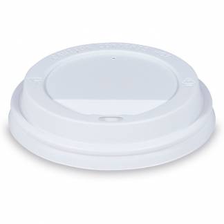 Engangsl&aring;g til kaffeb&aelig;ger &Oslash;80mm hvid 100stk