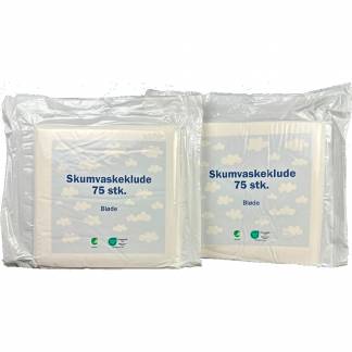 Skumvaskeklude 19x19cm 75stk 