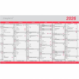 Mayland 2026 26055000 vægkalender 24x39cm 
