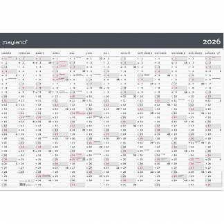 Mayland 2026 26064300 moderne vægkalender 1x13mdr. 70x100cm 