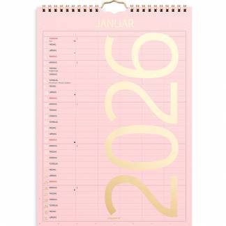 Mayland 2026 26066130 6 kolonner Color vægkalender A4 24x34cm 
