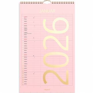 Mayland 2026 26066130 6 kolonner Color vægkalender 25x41,5cm 