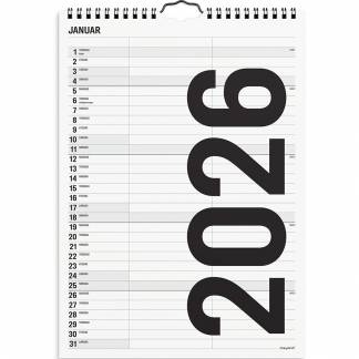 Mayland 2026 26066510 2 kolonner vægkalender A4 21x29,7cm 