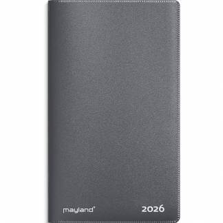 Mayland 2026 26071000 mini indexkalender 8,1x14cm mørkegrå 