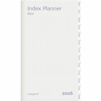 Mayland 2026 26071500 mini indexkalender refill 13,7x7,5cm hvid 
