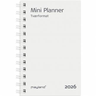 Mayland 2026 26084800 mini ugekalender refill 12,5x8cm hvid 