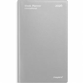 Mayland 2026 26085400 week planner 18x10,5cm sølv 