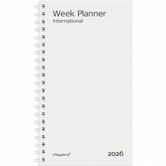 Mayland 2026 26085500 week planner refill 17x9,5cm hvid 