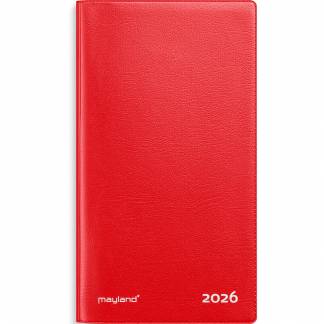 Mayland 2026 26090010 indexkalender 17x9,5cm rød 