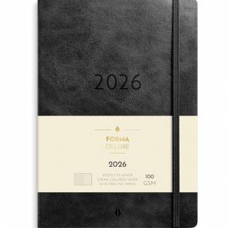 Burde 2026 26200620 Forma Deluxe ugekalender A5 sort 