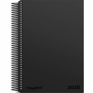 Mayland 2026 26200900 spiralkalender A5 21,5x17,5cm sort 