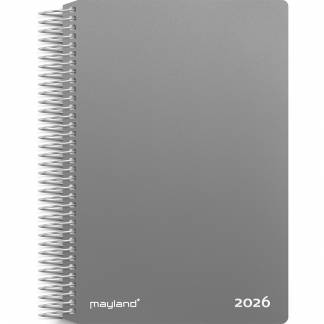 Mayland 2026 26212000 spiralkalender 17,7x13,5cm mørkegrå 