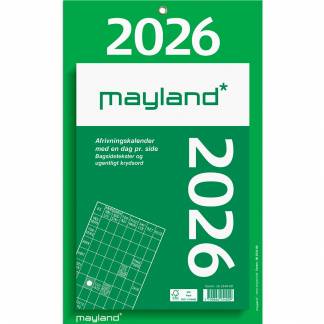 Mayland 2026 26254000 kæmpe afrivningskalender 31x19cm 