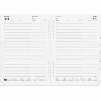 Mayland 2026 26305000 systemkalender refill A5 hvid 