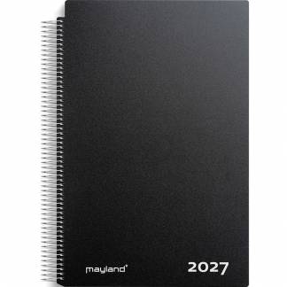 Mayland 2027 27220000 aftalekalender A4, 31,8x23,5cm sort