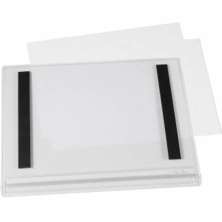 Durable vandt&aelig;t infolomme magnetisk A5 transparent