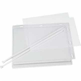 Durable vandt&aelig;t infolomme m/kabelbindere A5 transparent
