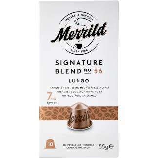 Merrild Blend 56 lungo kaffekapsler 10 stk.